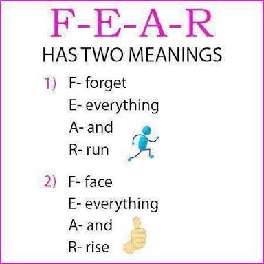 The thing about Fear